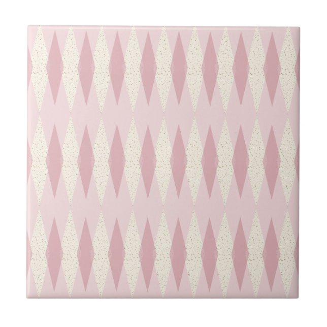 Cerâmica Azulejo pequeno cor-de-rosa moderno de Argyle do (Frente)