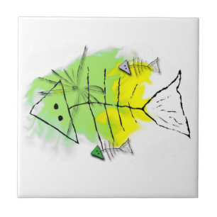 Cerâmica Azulejo Primitivo de Peixes