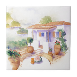 Cerâmica Azulejo quadrado pequeno da casa de campo de