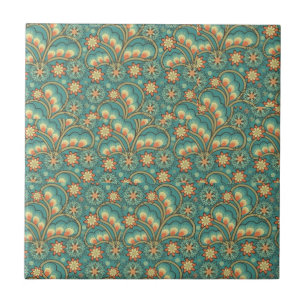 Cerâmica Azulejo retro de Paisley