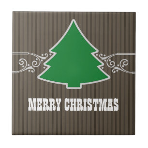 Cerâmica Azulejo rico de espiral da árvore de Natal