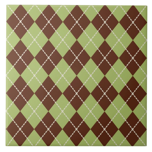Cerâmica Azulejo Suporte de Cozinha Argyle (Frente)