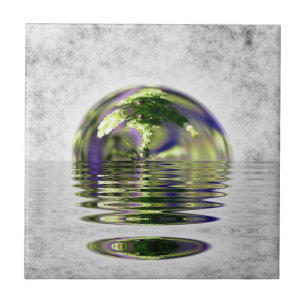 Cerâmica Azulejo Surreal de Bonsai