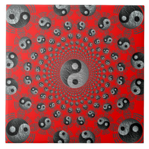 Cerâmica Azulejo Trivet do universo de Yin Yang