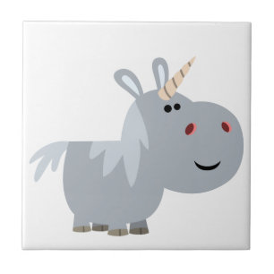 Cerâmica Azulejo Unicorn de Cartoon Incruzável Cute