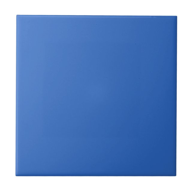 Cerâmica Azulejo Verdadeiro de Cor Sólido Azul (Frente)