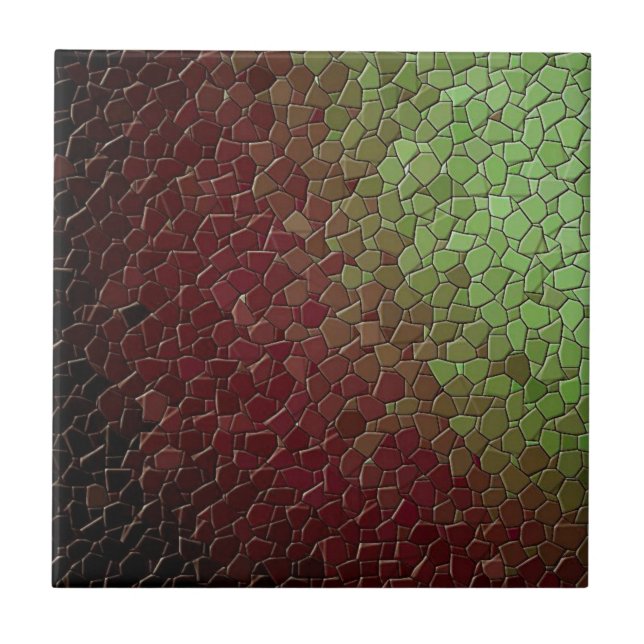 Cerâmica Azulejo Verde de Burgandy Mosaico (Frente)