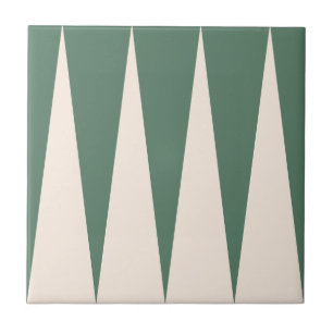 Cerâmica Azulejo Verde de Padrão do Backgammon