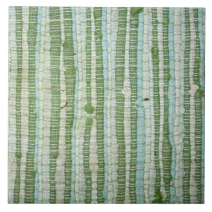Cerâmica Azulejo verde e azul do tapete de pano