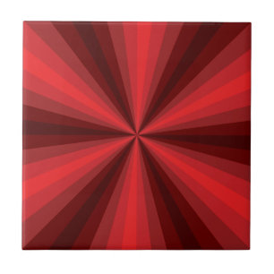Cerâmica Azulejo vermelho de ilusão óptica