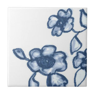 Cerâmica B1 - Azulejo mural da cesta de Delft - B1