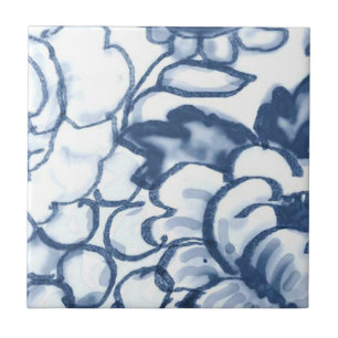 Cerâmica B4 - Azulejo mural da cesta de Delft - B4