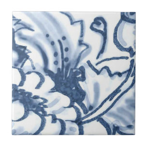 Cerâmica B5 - Azulejo mural da cesta de Delft - B5