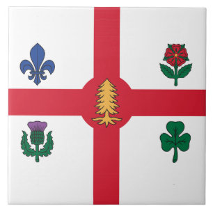 Cerâmica Bandeira de Montreal em Azulejo