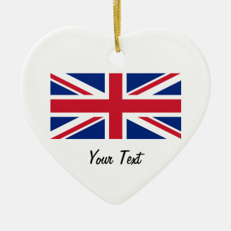 Cerâmica Bandeira de Union Jack do ornamento de suspensão