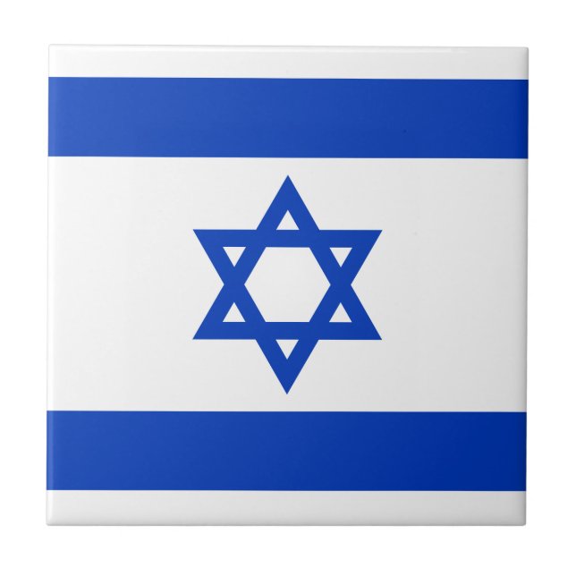 Cerâmica Bandeira do Azulejo cerâmico de Israel (Frente)