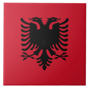 Cerâmica Bandeira do azulejo de Albânia