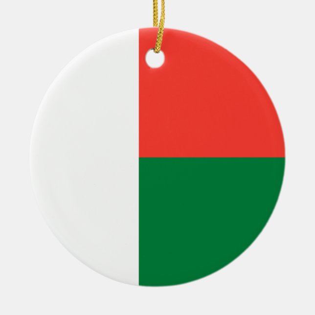 Cerâmica Bandeira do Ornamento de Madagáscar (Frente)