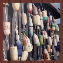 Barras de Pesca no Azulejo Decorativo de Construçã