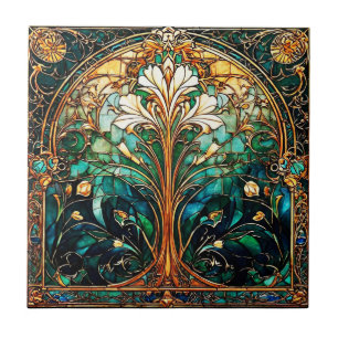 Cerâmica Belo Abstrato de arte Deco Nouveau Azulejo cerâmic