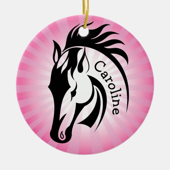 Cerâmica Belo Ornamento de Cavalo (Frente)