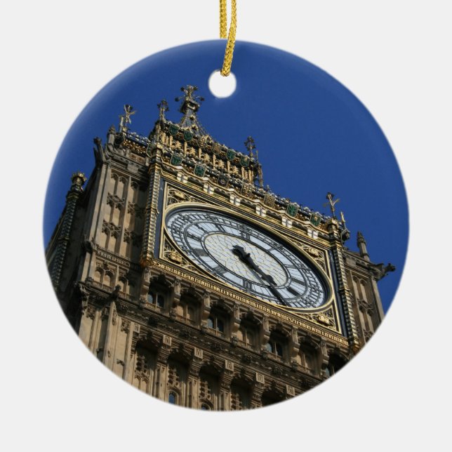Cerâmica Big Ben - ornamento de Londres (Frente)