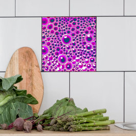 Cerâmica Bolha decorativa de brilho de azulejo de 4 pol. em