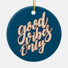Cerâmica Bons Vibes Apenas Dia de os namorados | Ornamento