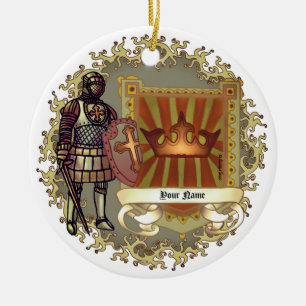 Cerâmica brasão de família Ornamento Sobrenome 