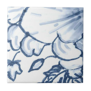 Cerâmica C2 - Azulejo mural da cesta de Delft - C2