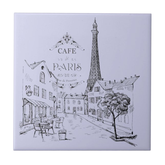Cerâmica Café Azulejo de Paris (Frente)