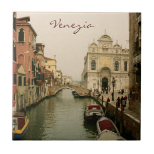 Cerâmica Canal do azulejo de Veneza Trivet