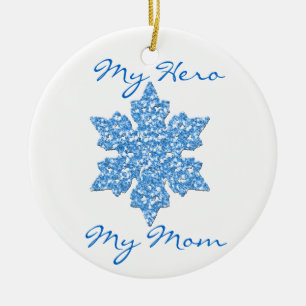 Cerâmica Câncer de ovário meu herói meu ornamento da mam