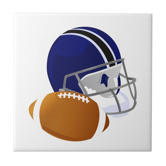 Cerâmica Capacete de futebol com Azulejo cerâmico de futebo (Frente)