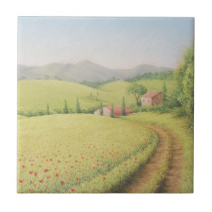 Cerâmica Casa da quinta de Tuscan, Italia no azulejo Pastel