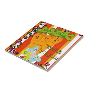 Cerâmica Cenouras de Azulejo cerâmicas, Faixa Laranja, 100%