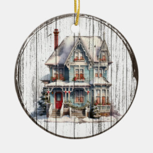 Cerâmica Charme de Férias Vitoriano - Ornamento de Casa de