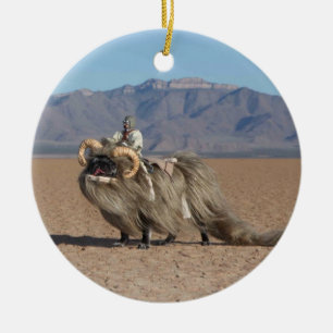 Cerâmica Chubbs o ornamento de Banthapug