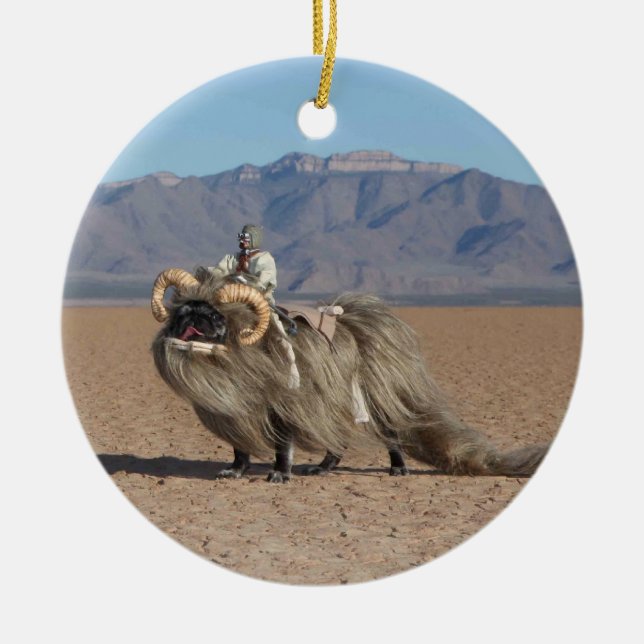 Cerâmica Chubbs o ornamento de Banthapug (Frente)