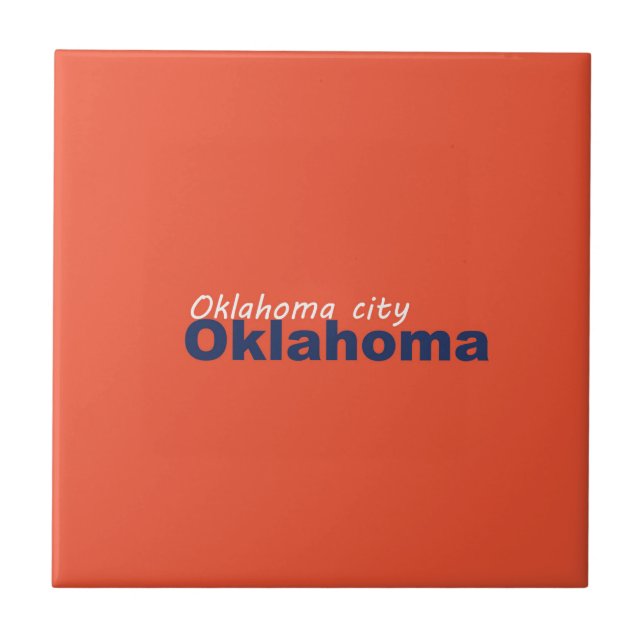Cerâmica Cidade de Oklahoma, Azulejo Cerâmico de Oklahoma (Frente)