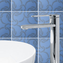 Cerâmica Cinza Azul Dusty Azulejo de Padrão Celta Sem Olho