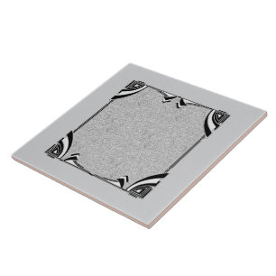 Cerâmica Cinza/Prata e Azulejo cerâmico de Deco de Estilo N