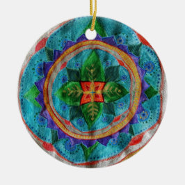 Cerâmica Círculo de Mandala Mágica Ornamento