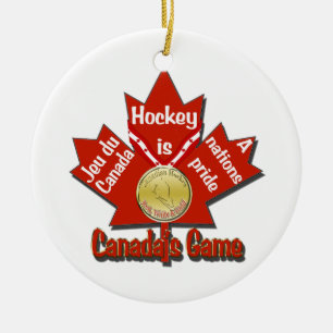 Cerâmica Círculo do ornamento da árvore de jogo de Canada