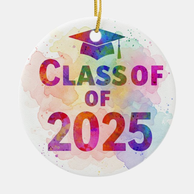 Cerâmica Classe de ornamento de 2025 Tie-dye (Frente)