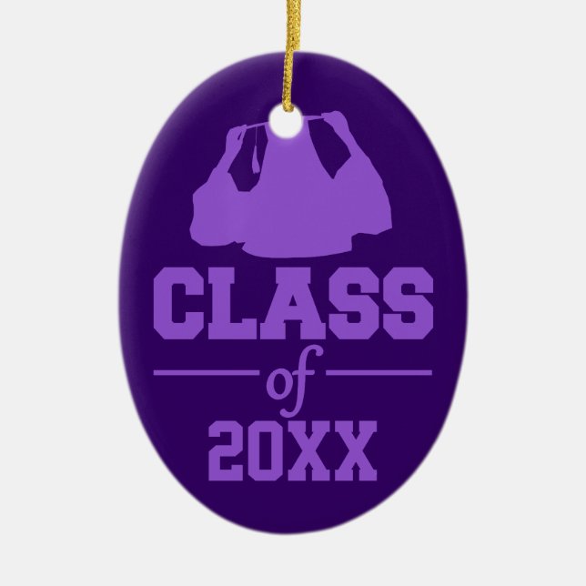 Cerâmica Classe de ornamento personalizado de QUALQUER ano (Frente)
