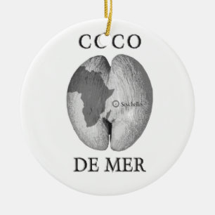 Cerâmica Coco De Mer Ornamento