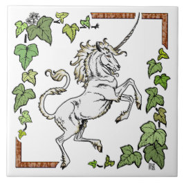 Cerâmica Coleção 2014 de MinkiMode: Grande azulejo da hera