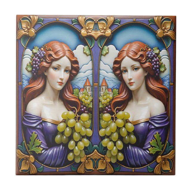 Cerâmica Coletor de Graus Azulejo Cerâmico (Frente)
