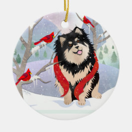 Cerâmica COMFORT & JOY com ornamento de Lapphun finlandês